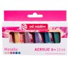 Набор акриловых красок ART CREATION 6 цв x 12 мл цвета металлик RT9021861M