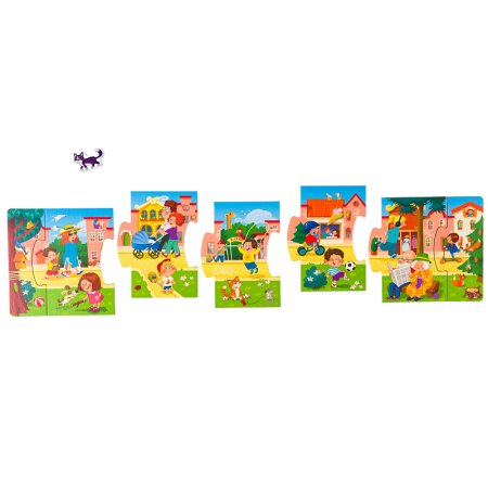 Развивающий пазл Step Puzzle "Story puzzle. Город" STP-80480