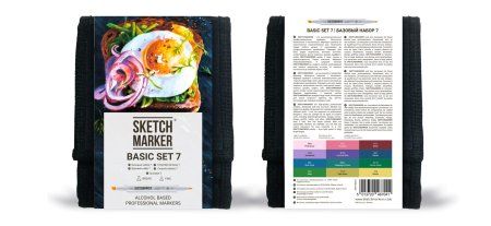 Набор маркеров SKETCHMARKER Basic 7 12 шт + сумка органайзер MPSM-12BAS7 Набор маркеров SKETCHMARKER Basic 7 12 шт + сумка органайзер MPSM-12BAS7