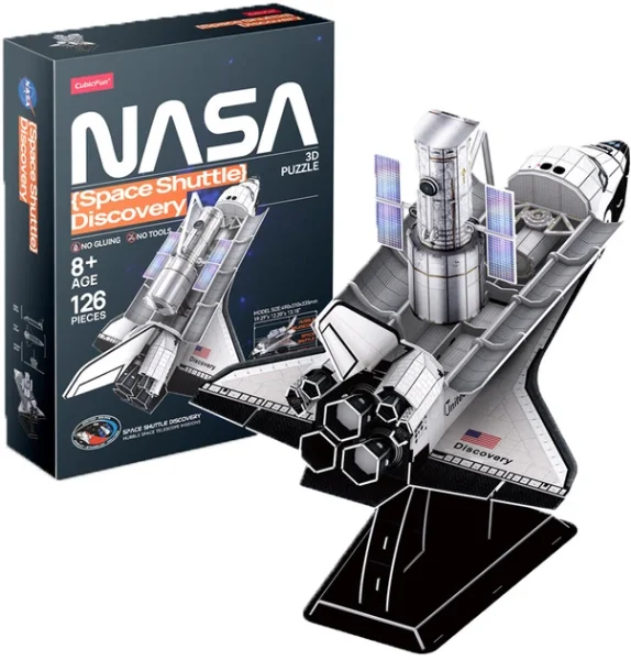 3D пазл CubicFun Серия "Космос" Шаттл ДИСКАВЕРИ, 126 деталей UT-DS1057h