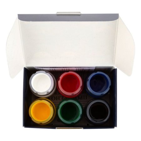 Набор акриловых красок по ткани DECOLA 6 шт х 20 мл, картон NP-4141025