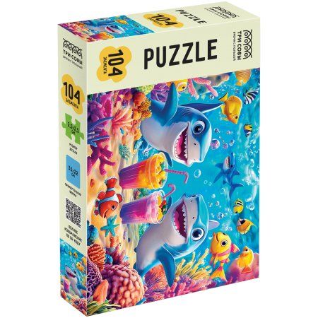 Пазл ТРИ СОВЫ 104 "Морская вечеринка" RE-ПК104_64403