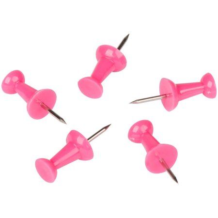 Кнопки силовые Berlingo 50 шт цветные, ПВХ упак., европодвес, розовые RE-PN5030c