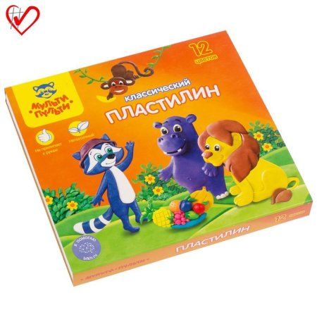 Пластилин Мульти-Пульти "Приключения Енота" 12 цв 240 г со стеком RE-КП_10209