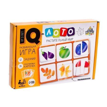 Развивающая игра IQ-лото "Растительный мир" SIM-7769060 Развивающая игра IQ-лото "Растительный мир" SIM-7769060