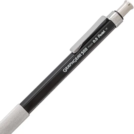 Карандаш PENTEL Graphgear 520 автоматический профессиональный 0.5 мм, черный корпус PG525-AX Карандаш PENTEL Graphgear 520 автоматический профессиональный 0.5 мм, черный корпус PG525-AX