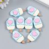 Декор для творчества пластик "Эскимо с сердечком" 3 x 1.5 см SIM-7985121