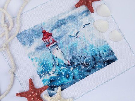 Набор для вышивания PANNA Маяк в шторм 23 х 20 см MT-7335