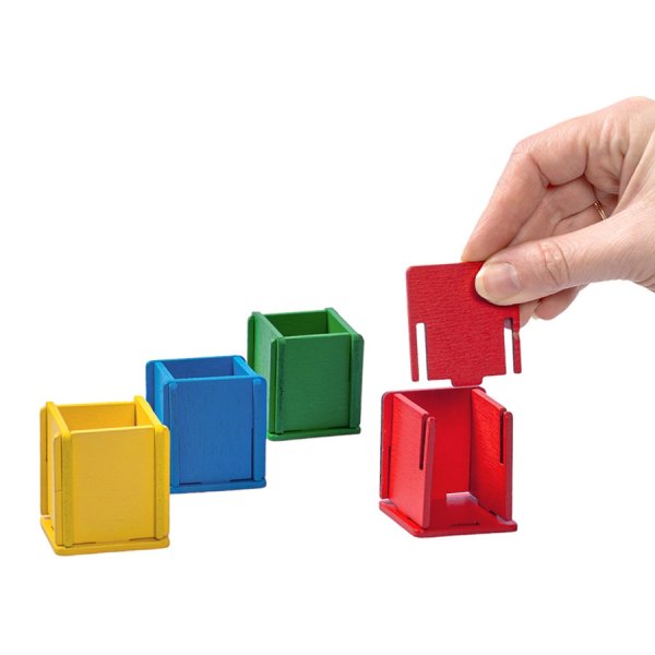 Развивающая игра: "Палочки в стаканчиках", дерево KOR-04565