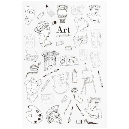 Наклейки ПВХ MESHU "Art" 10 x 21 см RE-MS_42722