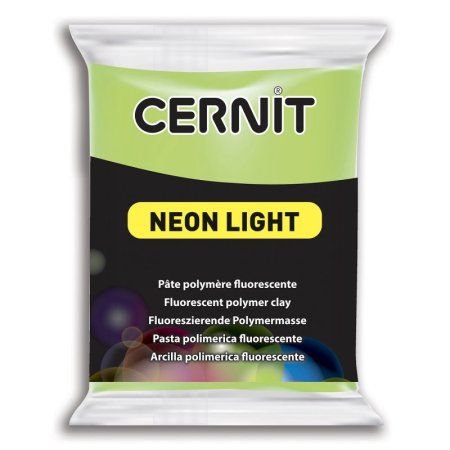 Пластика полимерная запекаемая CERNIT Neon неоновая 56 г (600 неон-зелёный) RH-CE0930056600