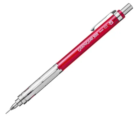 Карандаш PENTEL Graphgear 300 автоматический 0.5 мм, красный корпус PG315-TBX