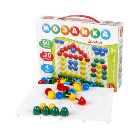Мозаика Baby Toys "Домик" 60 элементов, 3+ KOR-02210