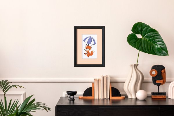 Набор для вышивания KLART "Прогулка под зонтом" 11 х 16.5 см 12-070