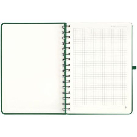 Записная книжка А5 96л. Greenwich Line "Just start. Green" кожзам, на гребне, твердая обложка, тиснение фольгой, с петлей для ручки RE-NA5с_51430