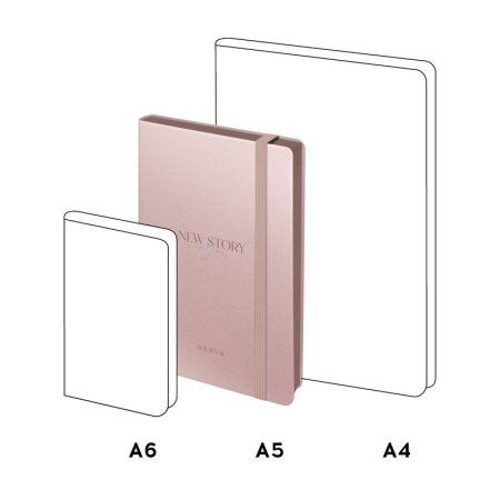 Ежедневник недатированный A5 136л. Greenwich Line "New Story. Rose gold" кожзам, тон. блок RE-ENA5_44967