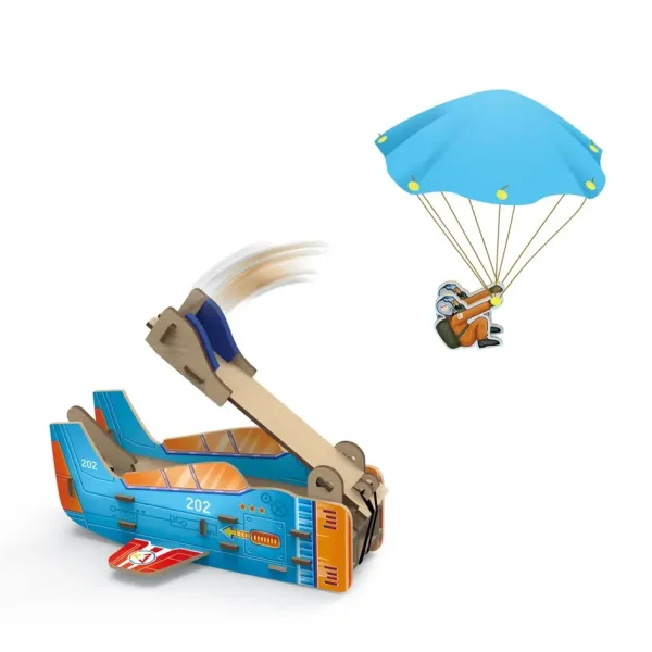 Набор для сборки CubicFun STEM National Geographic Пусковая установка с парашютом UT-DS1120h