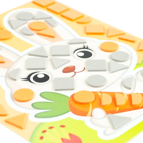 Аппликация "Зайчик" 76 деталей  KOR-03813