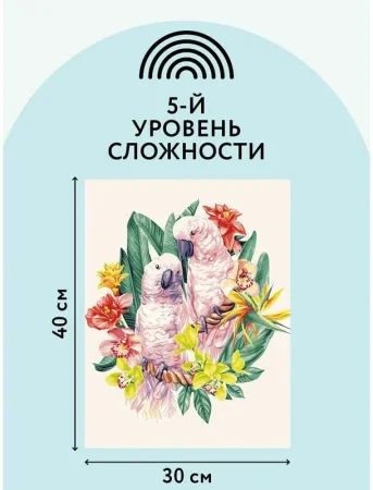 Картина по номерам на холсте ТРИ СОВЫ "Нежные чувства" 30 x 40 см с акриловыми красками и кистями RE-КХ_44140