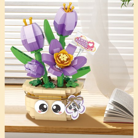 Конструктор LOZ "Тюльпаны в горшочке" IT-8842_MK