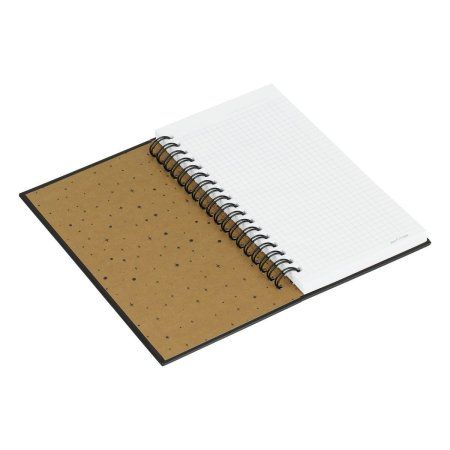 Записная книжка 95 x 175 мм 96л. MESHU "Black cat" на гребне, мат. ламинация, твердая обложка, тиснение фольгой RE-MS_52916