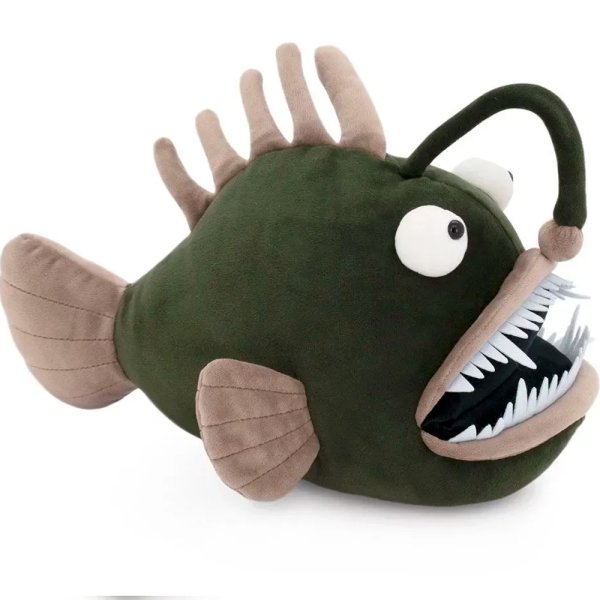 Мягкая игрушка ORANGE TOYS Рыба Удильщик зелёная 35 см ORT-OT5021/35A