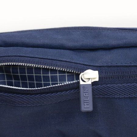 Пенал 2 отделения MILAN "1918" 21 x 8.5 x 6.1 см, синий ML-081148SNCB