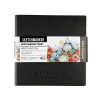 Скетчбук SKETCHMARKER Black&White два в одном, мягкая обложка черная 140 г/м2, 12 х 12 см, 40 л бумага белая, 70 г/м2 60 л бумага в точку MP24143002SM
