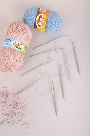 Спицы круговые GAMMA алюминий d 4.0 мм 80 см с покрытием KNC-40