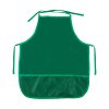 Фартук цветной "Лео" "Учись" 100% полиэстер зеленый LLNA-01-G