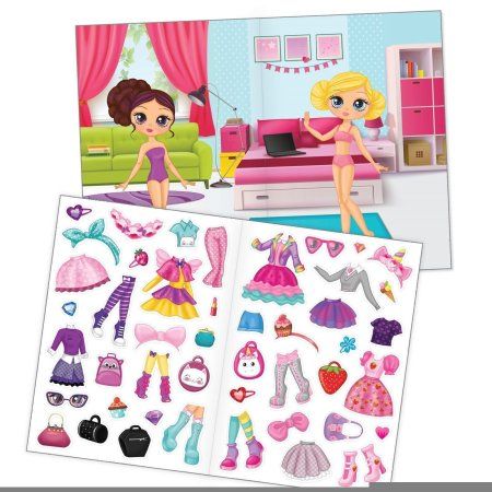 Многоразовые наклейки "Одень куколку" SIM-3950986