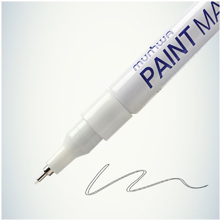 Маркер-краска MunHwa "Extra Fine Paint Marker" 1 мм, нитро-основа, белая RE-EFPM-05
