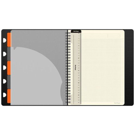 Бизнес-тетрадь А4+ 80л. Berlingo "Steel&Style Pro" 80 г/м2, на гребне, серебр.металлик RE-WNt_A4205