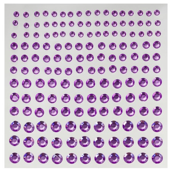 Наклейка-тату MESHU "Purple drops" 162 стразы RE-MS_64969