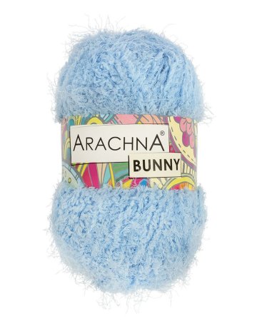 Пряжа ARACHNA Bunny 100% микрополиэстер 1 x 100 г 110 м №54 голубой ARA-BUN-54