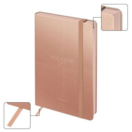 Ежедневник недатированный A5 136л. Greenwich Line "New Story. Bronze" кожзам, тон. блок RE-ENA5_44969