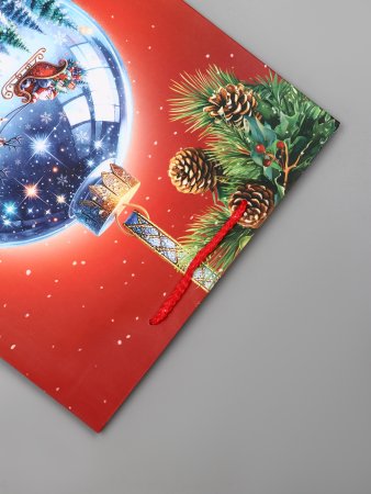 Пакет подарочный ламинированный 26 х 12 х 32 см "Шар" SIM-10911802