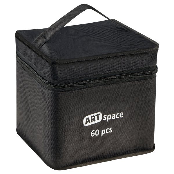 Набор двусторонних маркеров для скетчинга ArtSpace 60 цв основные цвета, пулевид., скош. RE-SM60_65958 Набор двусторонних маркеров для скетчинга ArtSpace 60 цв основные цвета, пулевид., скош. RE-SM60_65958