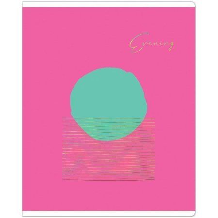 Тетрадь 48л. A5 клетка MESHU "Sunny life" матовая ламинация, тиснение фольгой RE-MS_43114