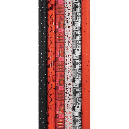 Бумага упаковочная CLAIREFONTAINE Premium 2 x 0.7 м 80 г/м2 1 л, Valentine, ассорти RH-95886C