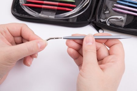 Спицы разборные круговые в наборе GAMMA алюминий d 2.75-10.0 мм 26 шт в пенале SN-10-275