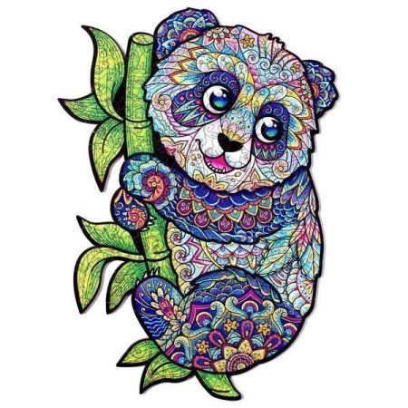 Деревянный пазл с двухслойной крышкой Панда M (2022) MAGZ114-2