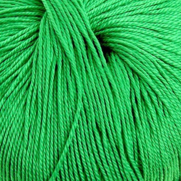 Пряжа Пехорская ПТ "Успешная" 100% мерсеризованный хлопок 1 х 50 г 220 м №480 яр.зелень PEH-USP-480