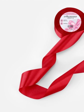 Лента атласная 40 мм x 23 ± 1 м, №33 тёмно-красный SIM-1218376