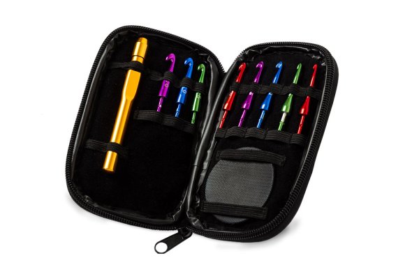 Набор разборных крючков GAMMA в пенале алюминий d 3.0 - 7.0 мм в пластиковой упаковке с европодвесом CH-08-30/70 Набор разборных крючков GAMMA в пенале алюминий d 3.0 - 7.0 мм в пластиковой упаковке с европодвесом CH-08-30/70