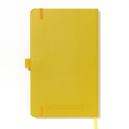 Блокнот для зарисовок SKETCHMARKER 140 г/м2 13 x 21 см 80 л, твердая обложка, Горчичный NP-25775203SM