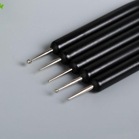 Набор инструментов для придания формы "Матовый чёрный" 5 шт 14.6 см дерево, металл, резина 3527088 Набор инструментов для придания формы "Матовый чёрный" 5 шт 14.6 см дерево, металл, резина 3527088