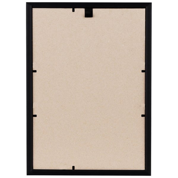 Рамка пластиковая OfficeSpace "Basic" 21 x 30 см, небьющееся стекло, черная RE-РП_41693