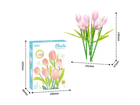 Конструктор Jaki "Букет розовых тюльпанов" IT-JK29312