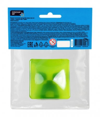 Игрушка-сквиш "ТапМи. Кубики" зеленый AS-SQ005